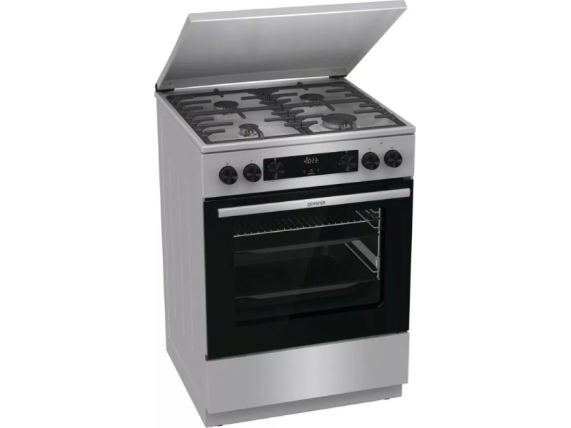 Gorenje GKS6C71XF Freestanding cooker with oven Silver
