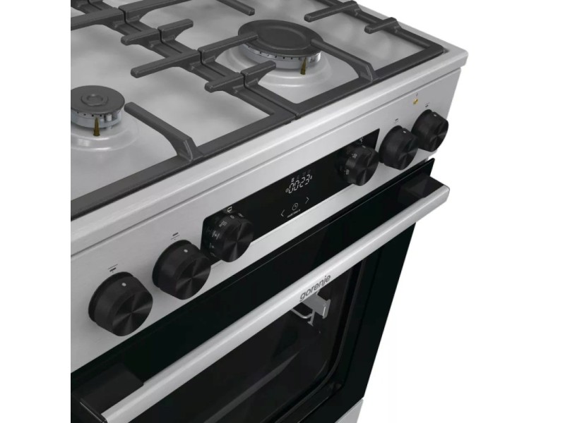 Gorenje GKS6C71XF Freestanding cooker with oven Silver