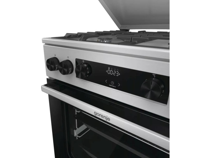 Gorenje GKS6C71XF Freestanding cooker with oven Silver