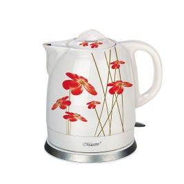 Feel-Maestro MR-066-RED FLOWERS Електрическа кана 1,5 L 1200 W Червено, бяло