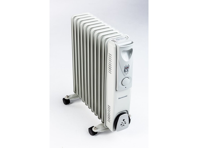 Ravanson OH-11 electric space heater Oil electric space heater Indoor White, Silver 2500 W Ravanson OH-11 electric space heater Oil electric space heater Indoor White, Silver 2500 W
