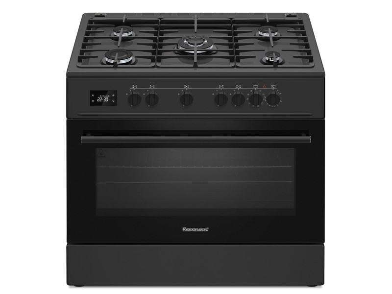 Ravanson KWGE-K90 Cheff Modern Black gas and electric cooker (black)