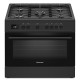 Ravanson KWGE-K90 Cheff Modern Black gas and electric cooker (black)