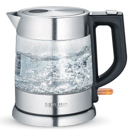 Електрическа кана Severin WK 3468 1 L 2200 W Черна, неръждаема стомана, прозрачна