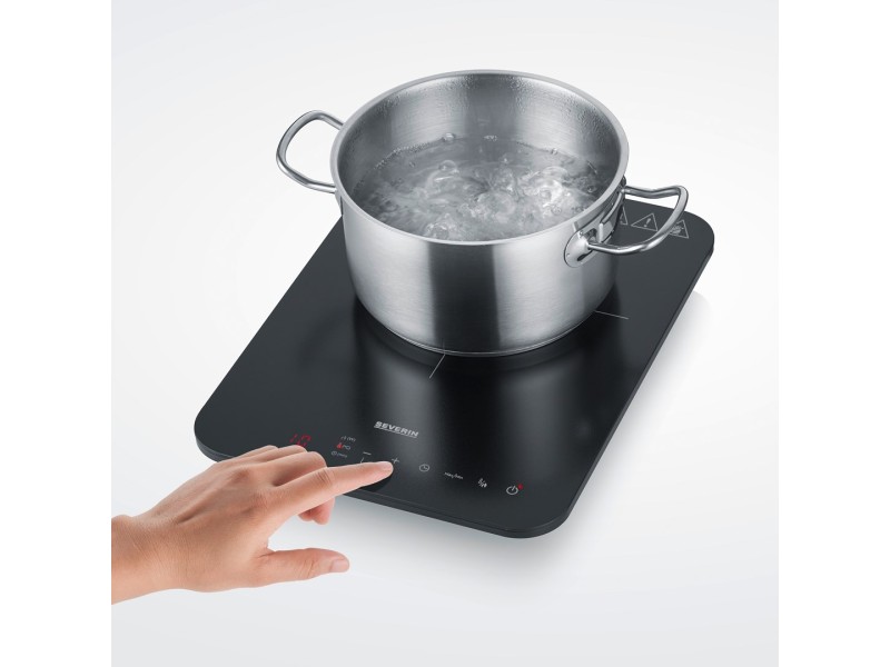 Severin KP 1032 hob Black, Grey Countertop 28 cm Zone induction hob 1 zone(s)