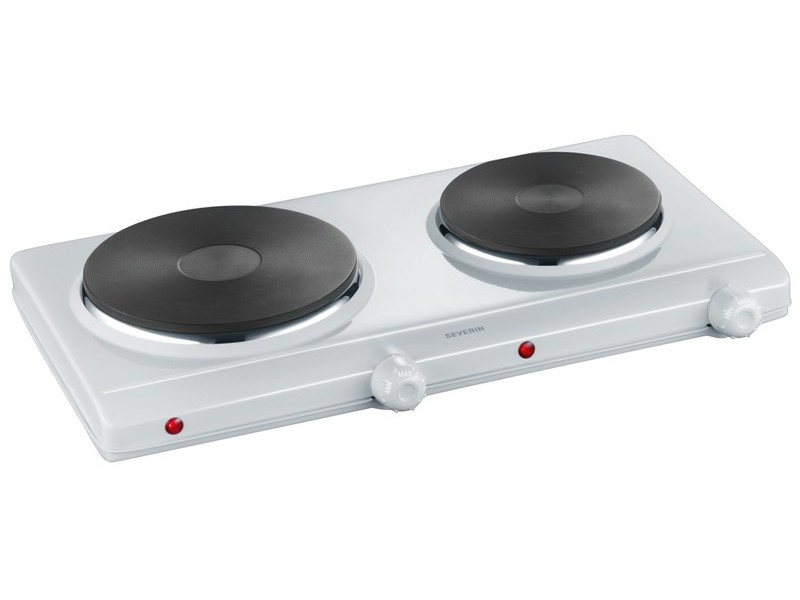 Severin DK 1042 hob White Countertop Sealed plate 2 zone(s)