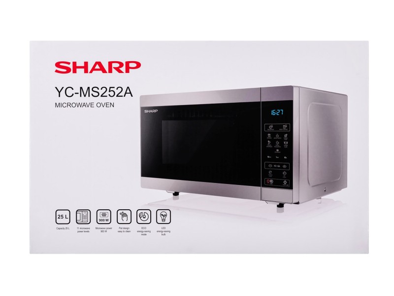 SHARP YC-MS252AE-S microwave oven