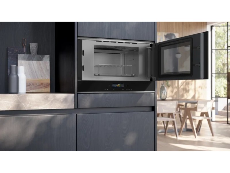 Siemens iQ700 BE732R1B1 microwave Black Combination microwave Built-in 21 L 900 W