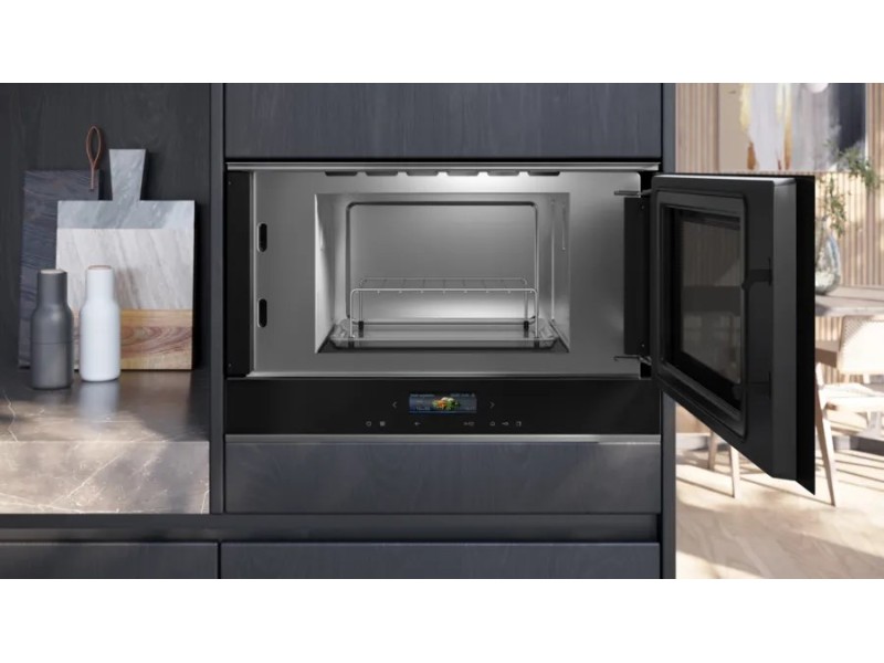 Siemens iQ700 BE732R1B1 microwave Black Combination microwave Built-in 21 L 900 W