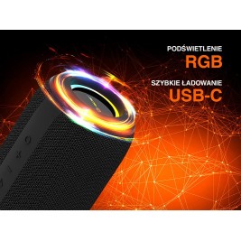 Tracer XtremeBeat TWS Portable Bluetooth Speaker Black 15 W