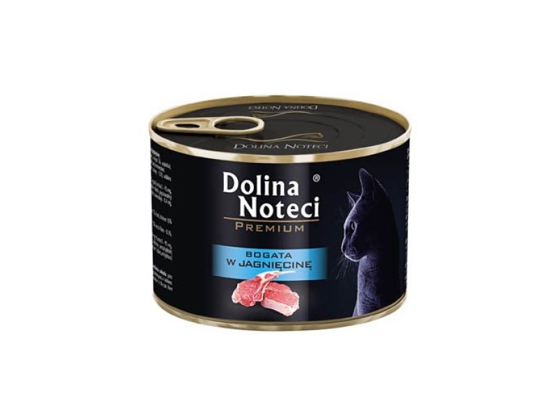 Dolina Noteci Premium rich in lamb - wet cat food - 185g