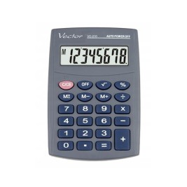 Vector KAV VC-210III pocket calculator, 8 digits, 64x98.5 mm, grey