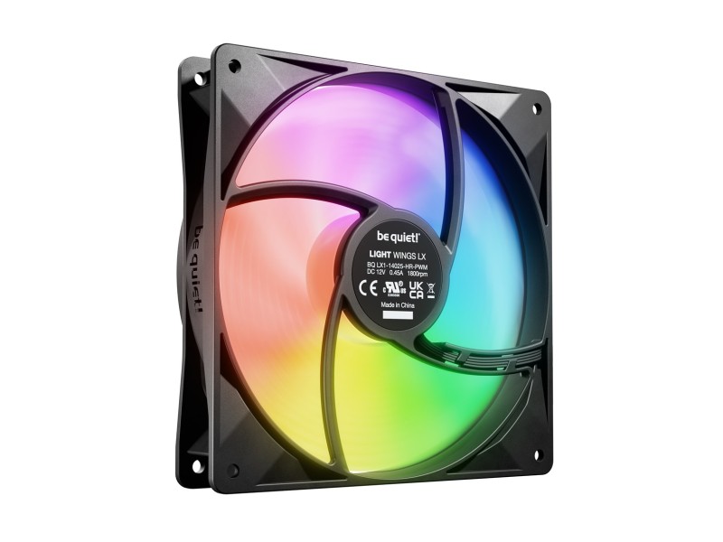 be quiet! LIGHT WINGS LX 140mm PWM high-speed Computer case Fan 14 cm Black 1 pc(s)