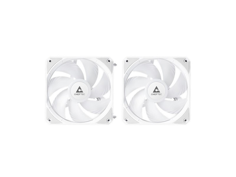 Chieftec ICEBERG 240-RGB-W Computer case All-in-one liquid cooler 12 cm White