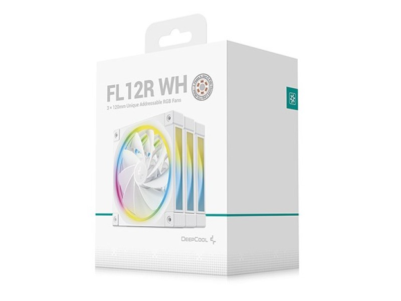 DeepCool FL12R WH-3 IN 1 Computer case Fan 12 cm White 3 pc(s)
