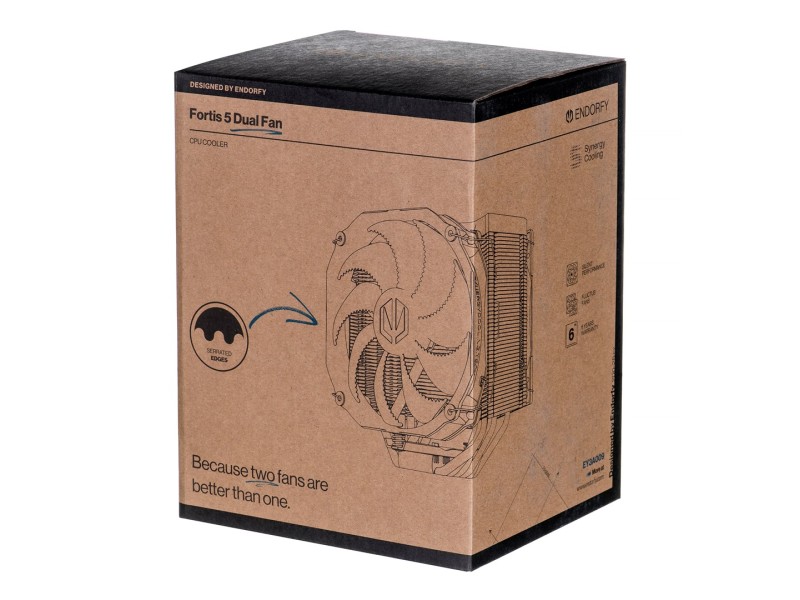 ENDORFY FORTIS 5 DUAL FAN SPC307 CPU cooling PC Fan Radiator 14/12 cm Black