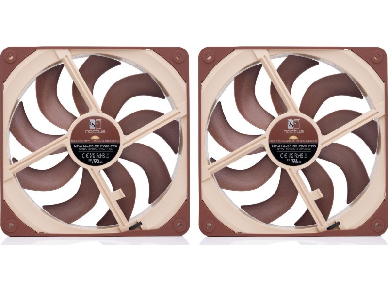NOCTUA 140mm NF-A14x25 G2 PWM Sx2 PP fan