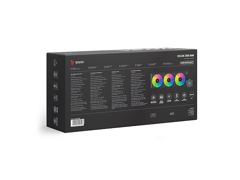 SAVIO VELOX 360mm CPU Liquid Cooler with ARGB