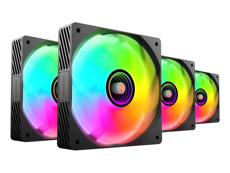 Mars Gaming MFSI4KIT computer cooling system Computer case Fan 12 cm Black