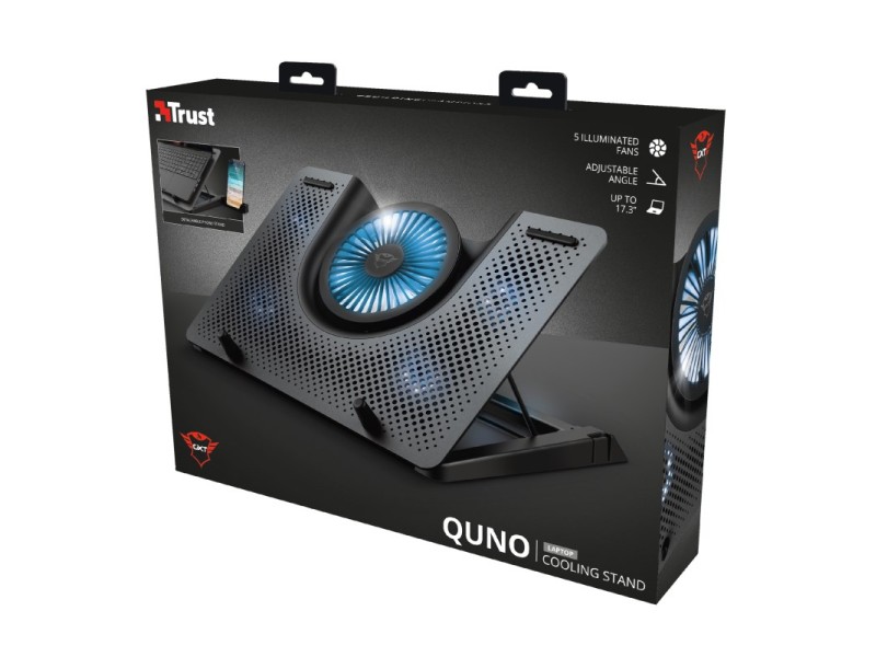 Trust GXT 1125 Quno Notebook stand Black 43.2 cm (17