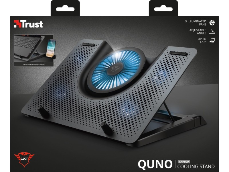 Trust GXT 1125 Quno Notebook stand Black 43.2 cm (17