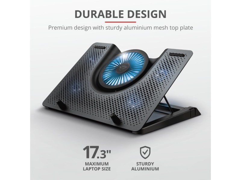 Trust GXT 1125 Quno Notebook stand Black 43.2 cm (17