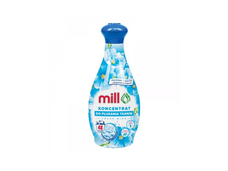 MILL Fabric softener concentrate FRESH WIND 1.3 l, 48 rinses