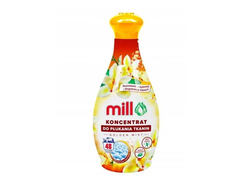 MILL Fabric softener concentrate GOLDEN MIST 1.3 l, 48 rinses