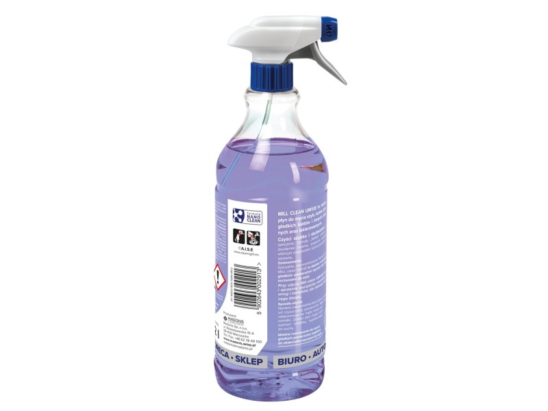 Mill Clean Wash liquid for cleaning windows, glass, mirrors, tiles with macchia fragrance 1.22 L