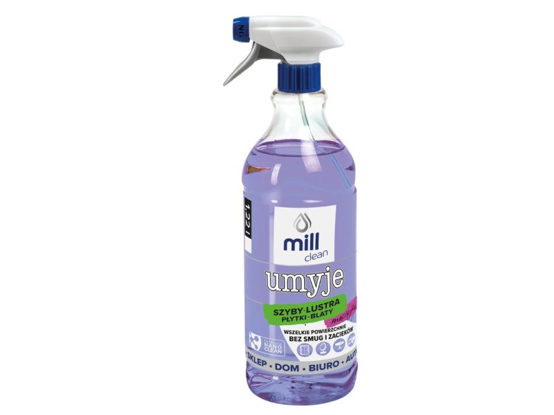 Mill Clean Wash liquid for cleaning windows, glass, mirrors, tiles with macchia fragrance 1.22 L