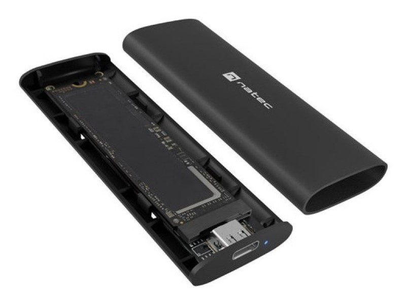 NATEC NKZ-2286 storage drive enclosure SSD enclosure Black M.2