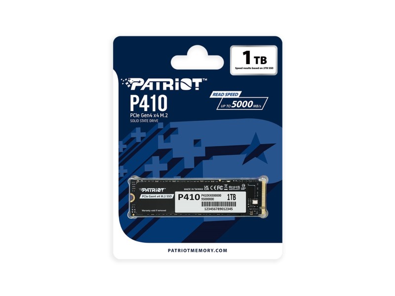 SSD Patriot Viper P410 M.2 PCI-Ex4 NVMe 1.4 1TB 5GB/s (P410P1TBM28H) SSD Patriot Viper P410 M.2 PCI-Ex4 NVMe 1.4 1TB 5GB/s (P410P1TBM28H)
