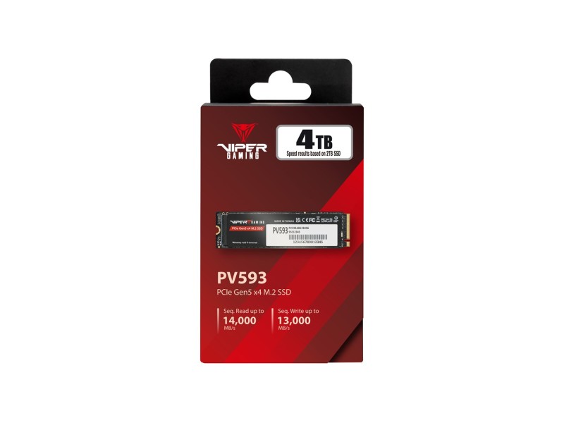 Patriot Viper PV593 M.2 PCI-E Gen5 x4 NVMe2 4TB SSD