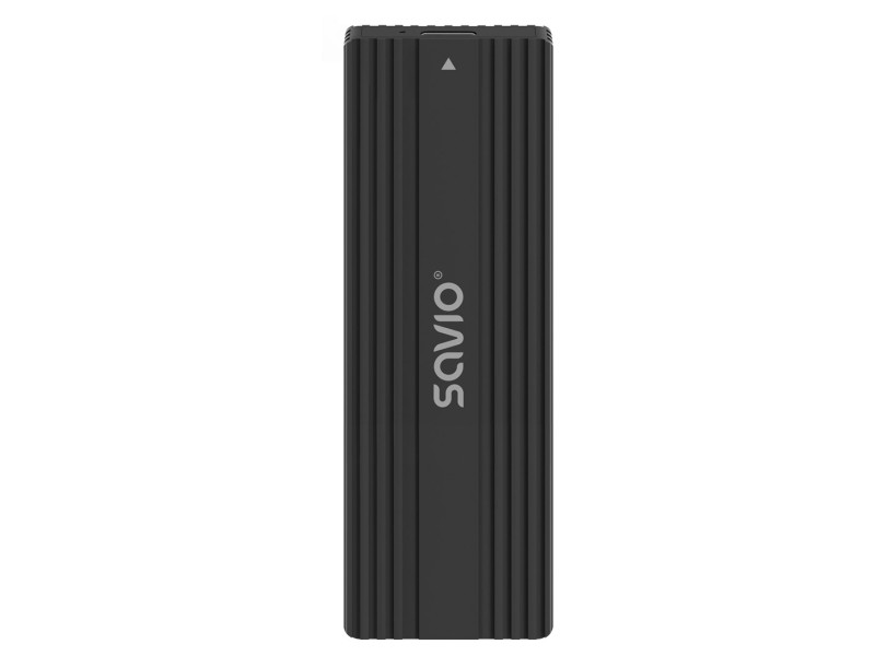 Savio AK-84 storage drive enclosure SSD enclosure Black M.2