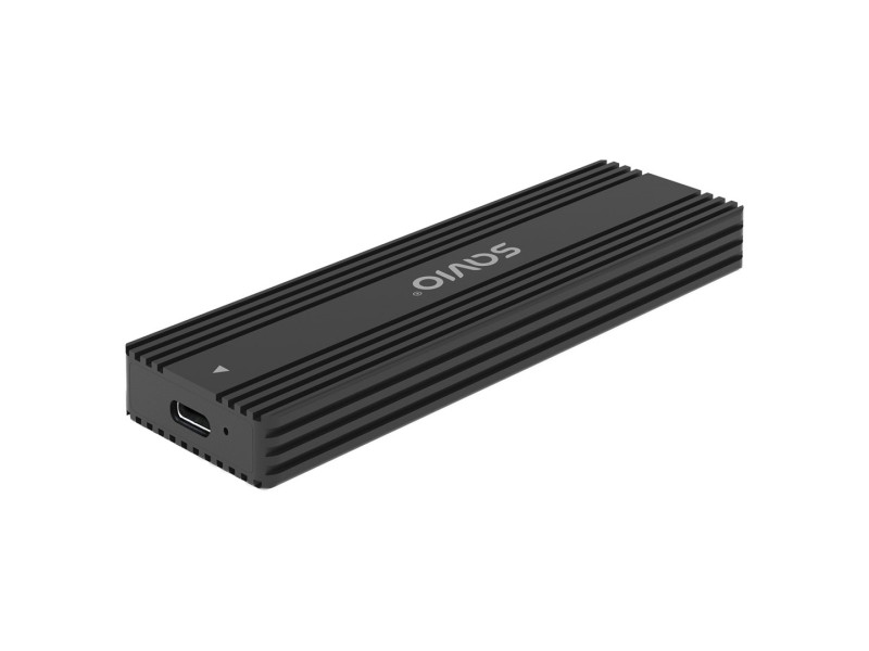 Savio AK-84 storage drive enclosure SSD enclosure Black M.2