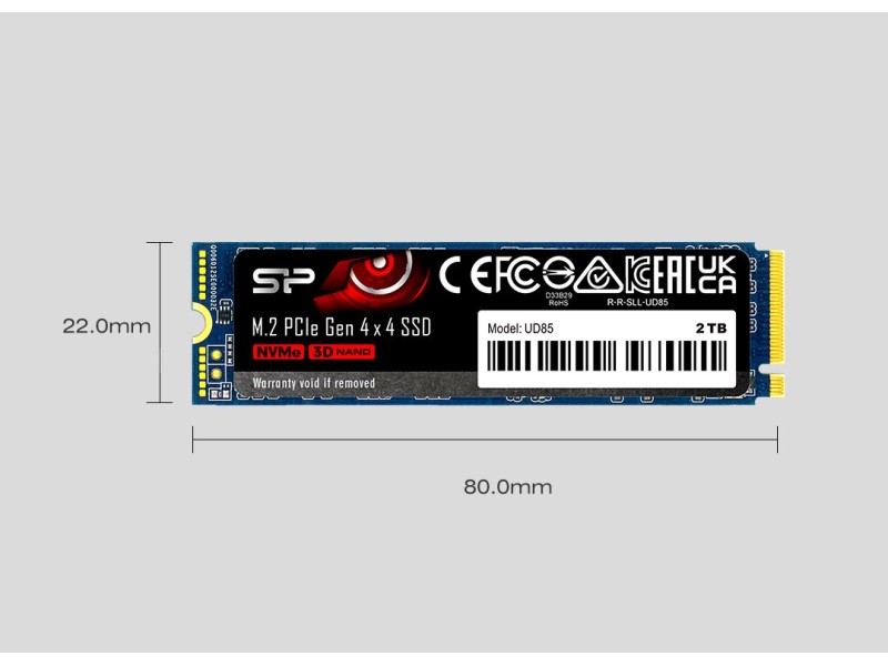 Silicon Power UD85 M.2 1 TB PCI Express 4.0 3D NAND NVMe
