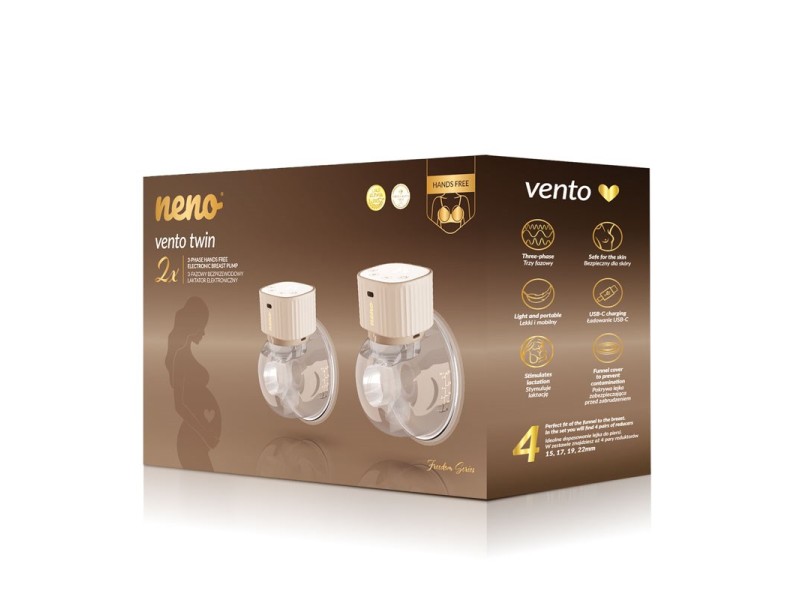 VENTO TWIN Three-Phase, Cordless Electronic Breast Pump