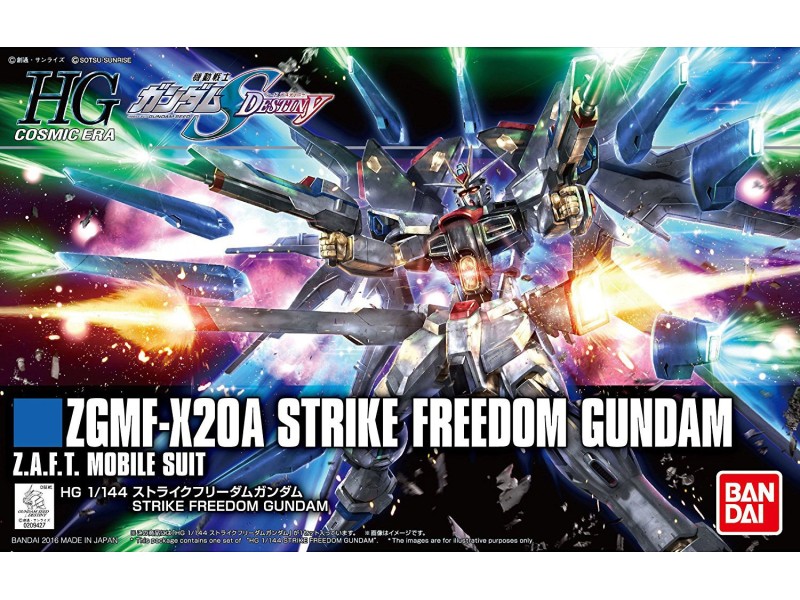 Figurka kolekcjonerska Bandai HGCE 1/144 ZGMF-X20A STRIKE FREEDOM GUNDAM