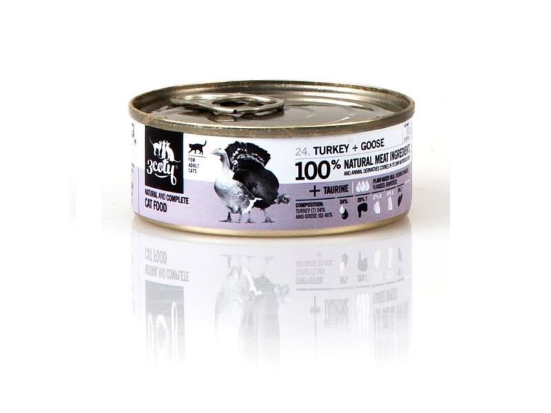 3COTY Turkey with goose - wet cat food - 80g