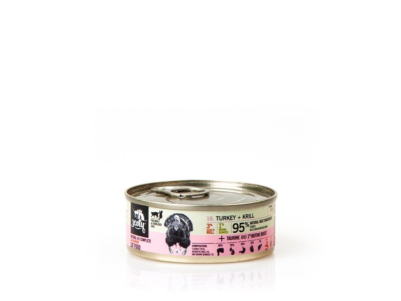 3COTY Turkey with krill Coat support - wet cat food - 80g