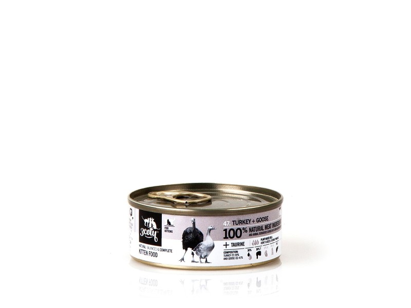 3COTY Turkey with goose For kittens - wet cat food - 80g