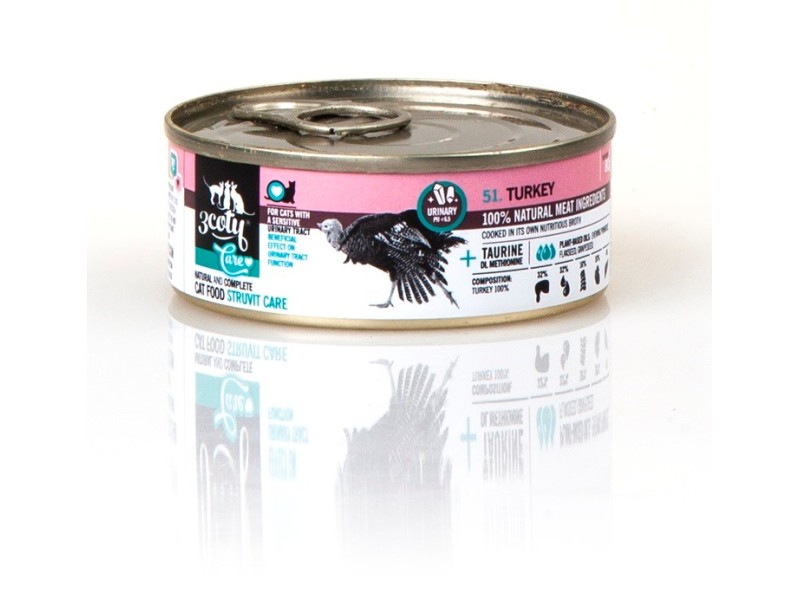 3COTY Turkey Struvite care - wet cat food - 80g