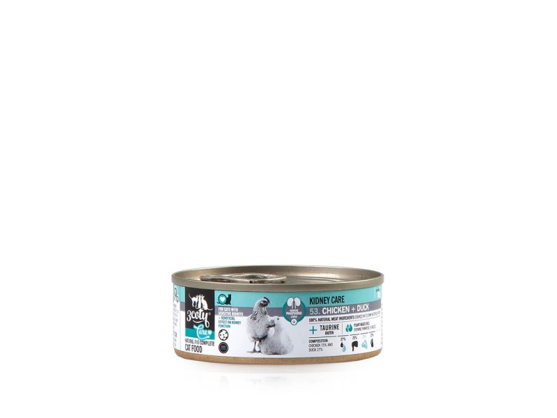 3COTY Chicken with duck Kidney care  - wet cat food - 80g