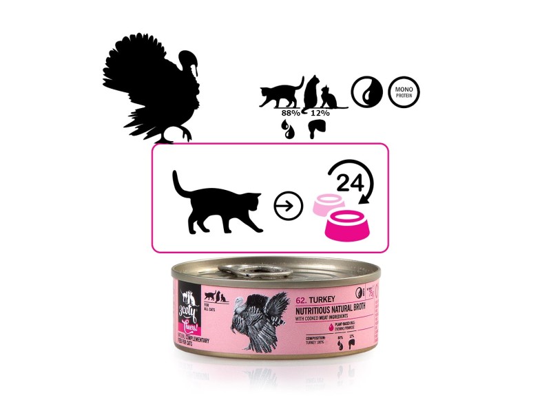 3COTY Turkey Cheers! - wet cat food - 75g