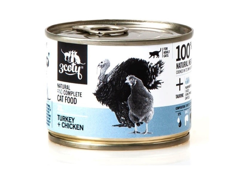 3COTY 21. Turkey and chicken - wet cat food - 180g