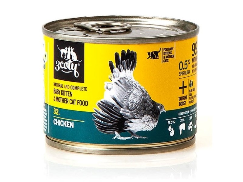 3COTY 32. Chicken Baby&Mother  - wet cat food - 180g