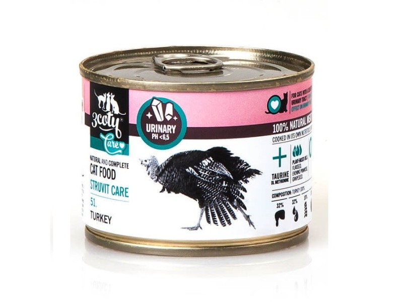 3COTY 51. Turkey Struvite Care - wet cat food - 180g