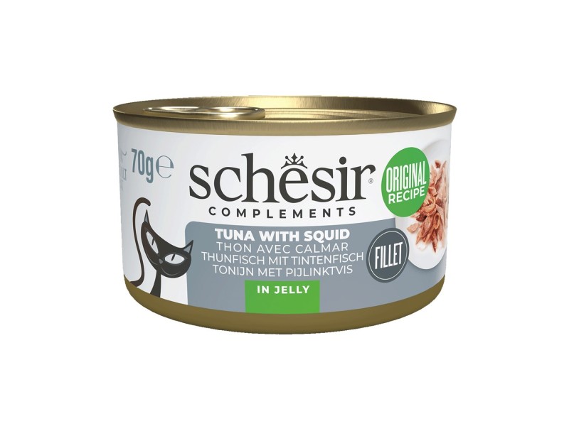 SCHESIR Complements Tuna with squids in jelly - wet cat food - 70g
