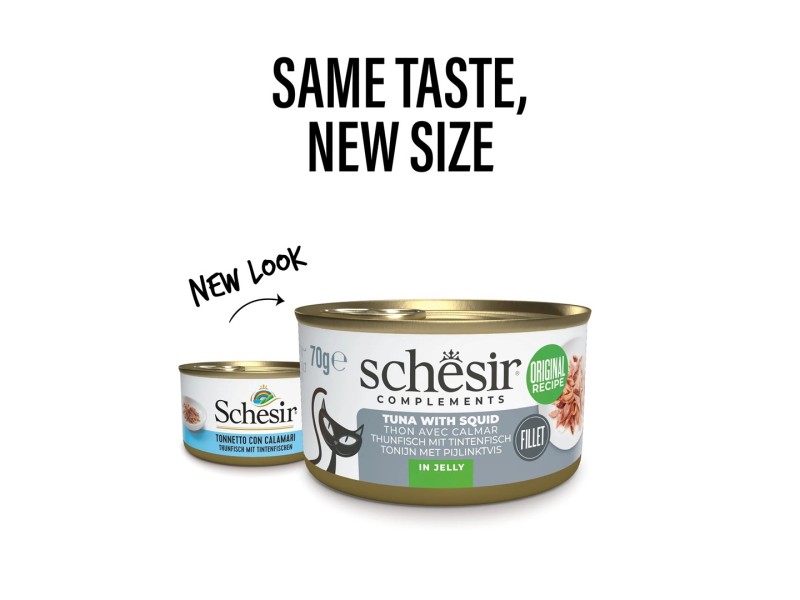SCHESIR Complements Tuna with squids in jelly - wet cat food - 70g