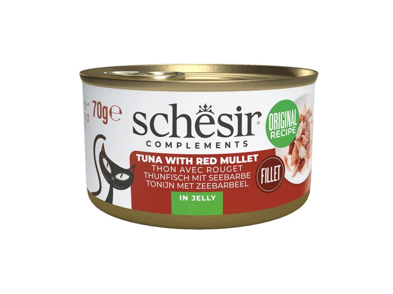 SCHESIR Complements Tuna with red mullet in jelly - wet cat food - 70g